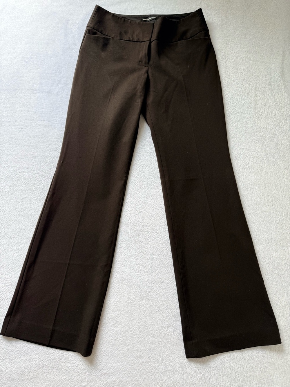 Express Design Studio Editor Brown Wide-Leg Trousers
